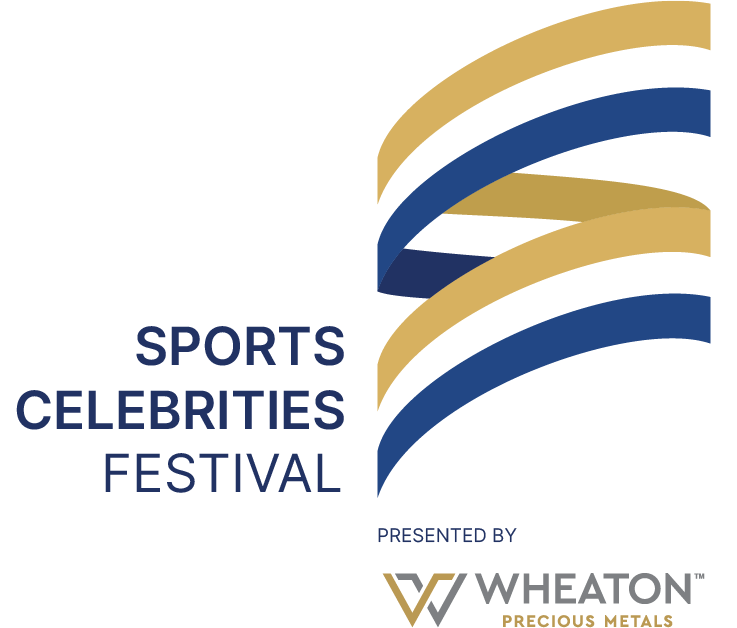 Logo of the Sports Celebrities Festival presented by Wheaton Precious Metals